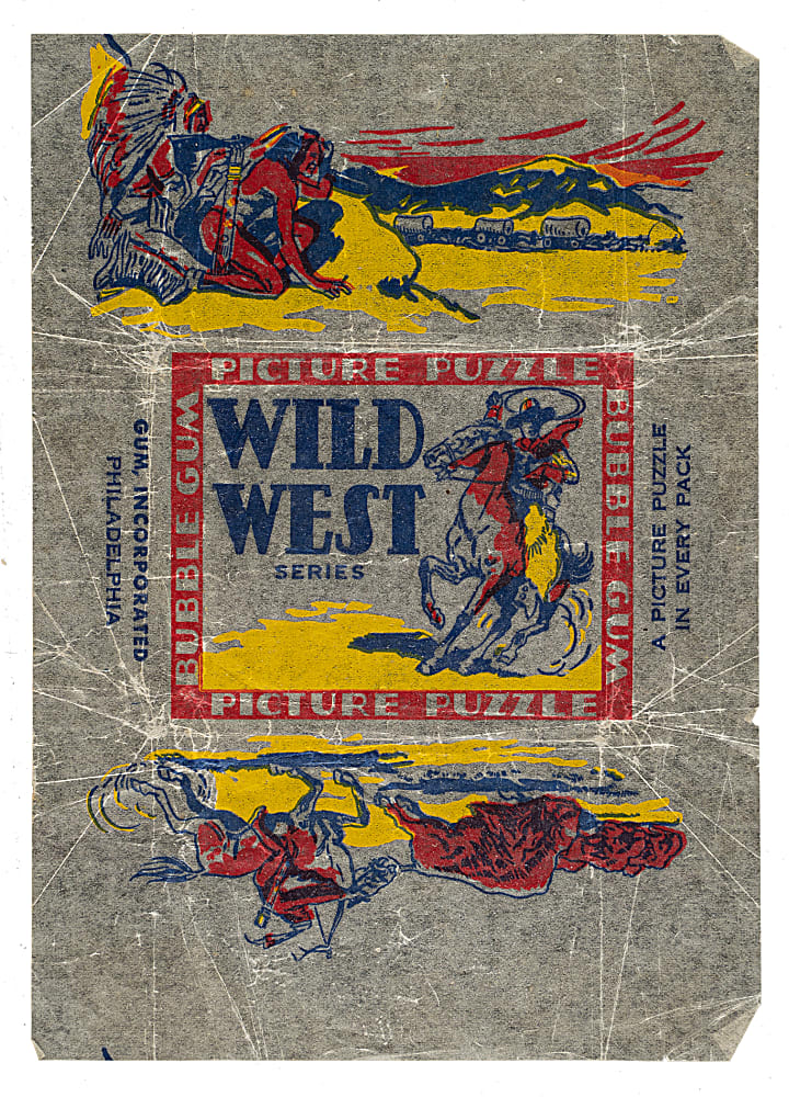 1937 R172 Gum, Inc. "Wild West" Complete Set (48) Plus Wrapper