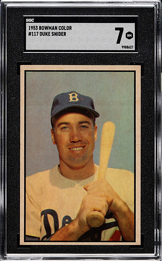 1953 Bowman Color #117 Duke Snider SGC NM 7