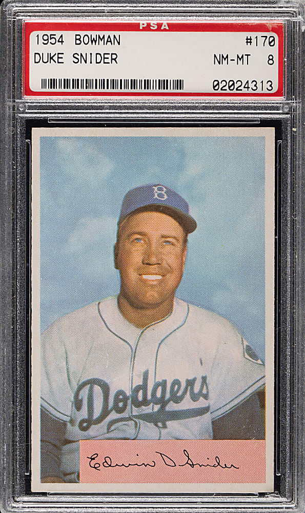 1954 Bowman #170 Duke Snider PSA NM-MT 8