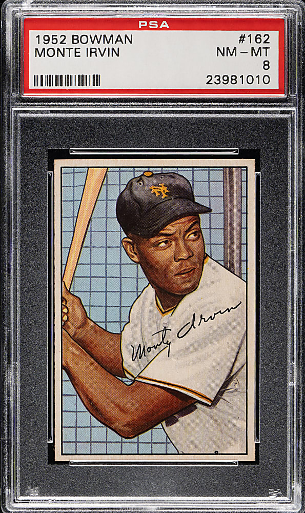 1952 Bowman #162 Monte Irvin PSA NM-MT 8