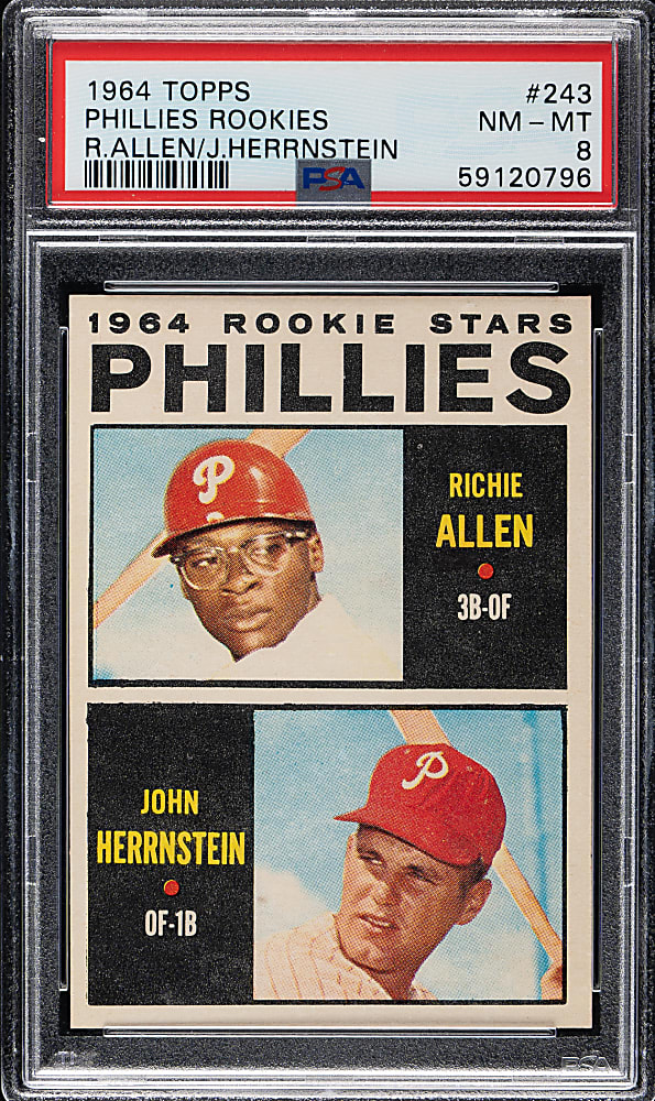 1964 Topps #243 Richie Allen Rookie PSA NM-MT 8
