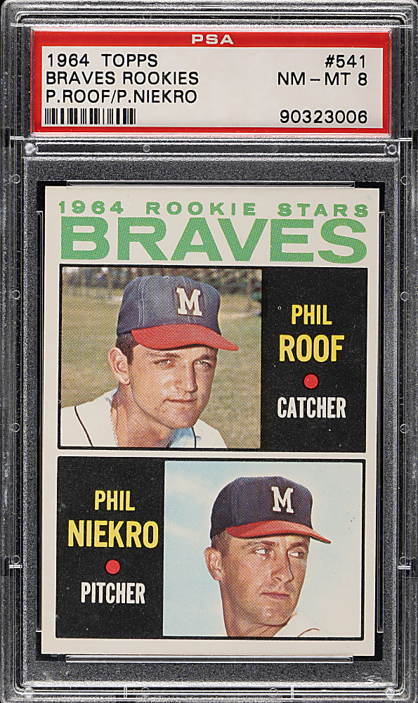 1964 Topps #541 Phil Niekro Rookie PSA NM-MT 8