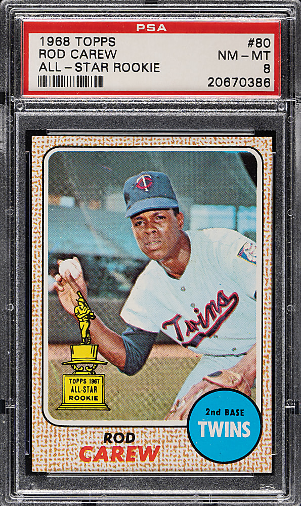 1968 Topps #80 Rod Carew PSA NM-MT 8