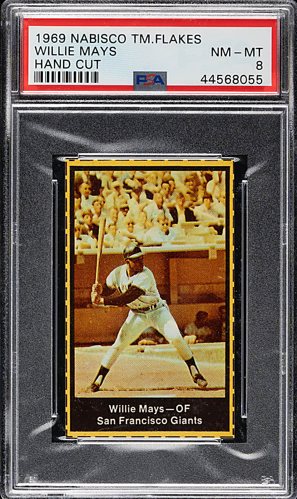 1969 Nabisco Team Flakes Willie Mays PSA NM-MT 8