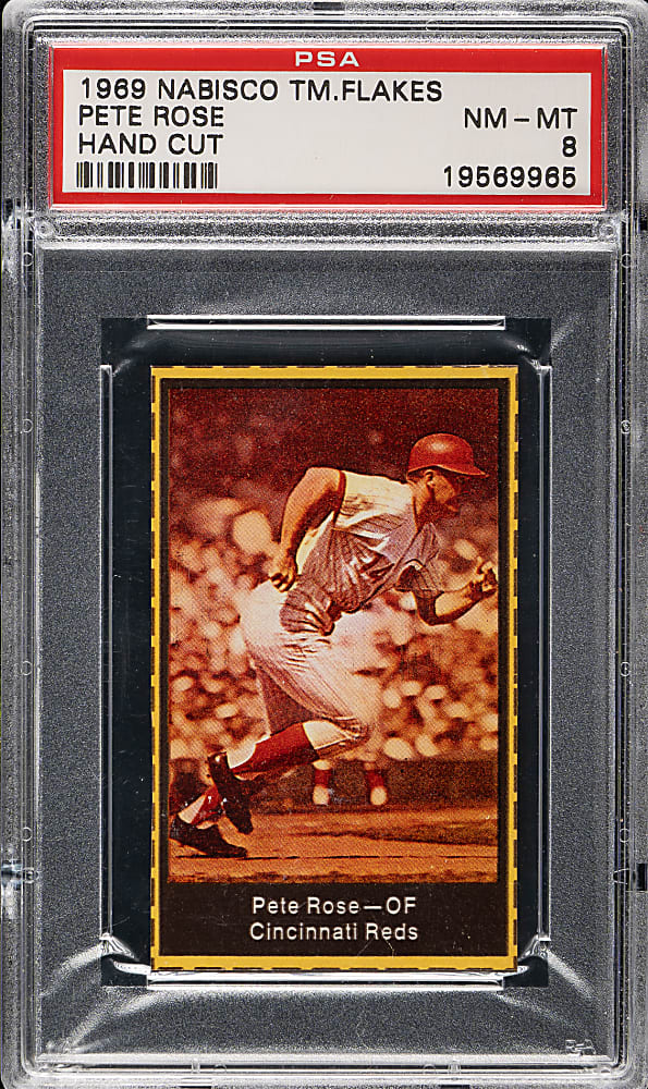 1969 Nabisco Team Flakes Pete Rose PSA NM-MT 8