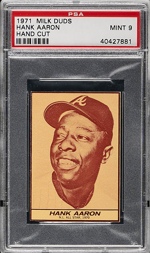 1971 Milk Duds Hank Aaron PSA MINT 9