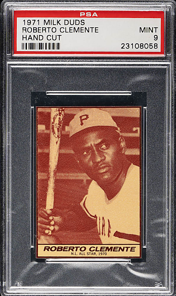 1971 Milk Duds Roberto Clemente PSA MINT 9