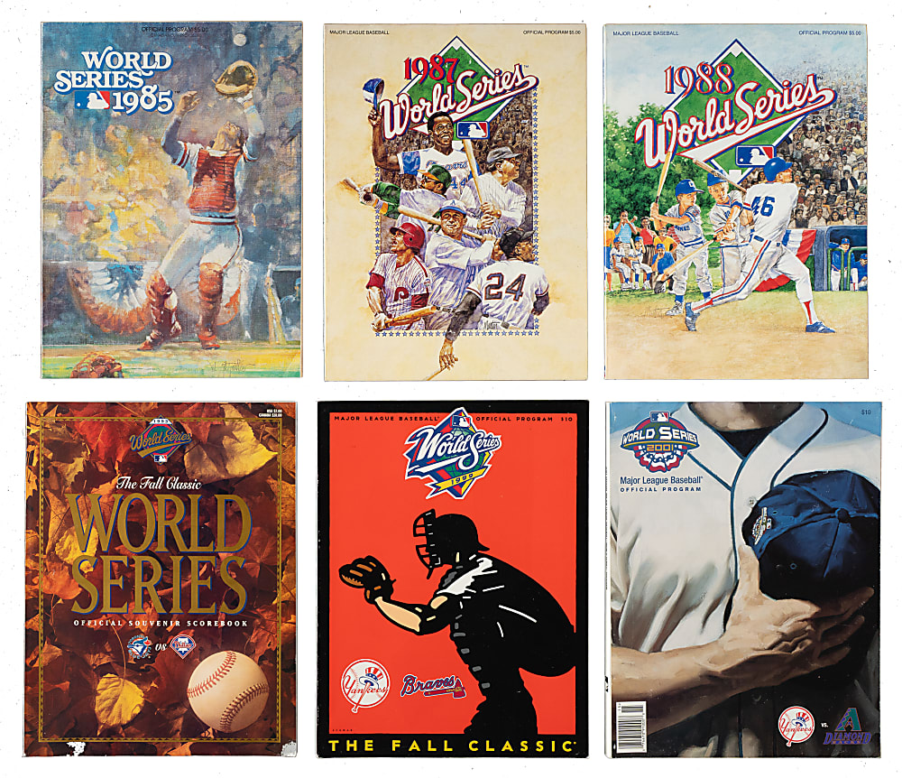 1985 to 2001 World Series Program Collection (6)