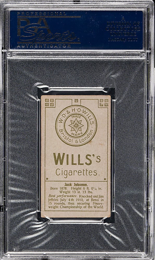 1911 W. D. & H. O. Wills "Boxers" Jack Johnson PSA VG-EX 4