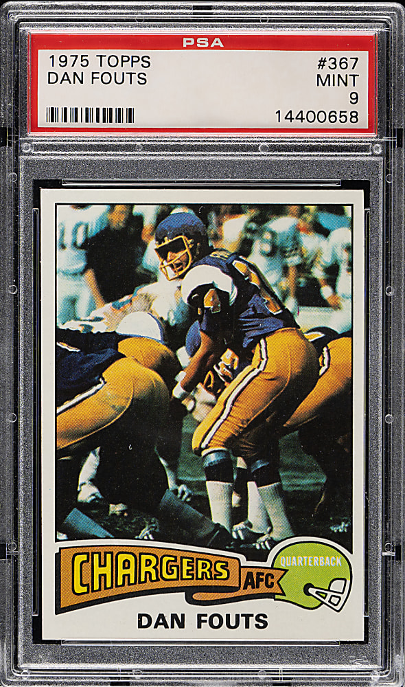 1975 Topps Football #367 Dan Fouts Rookie PSA MINT 9