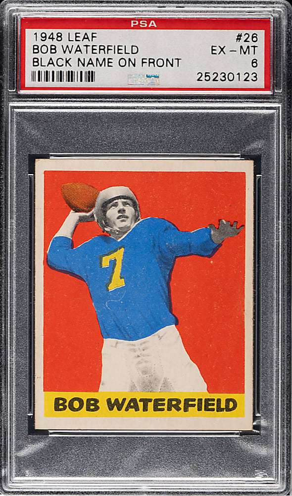 1949 Leaf Football #89 Bob Waterfield PSA EX-MT 6