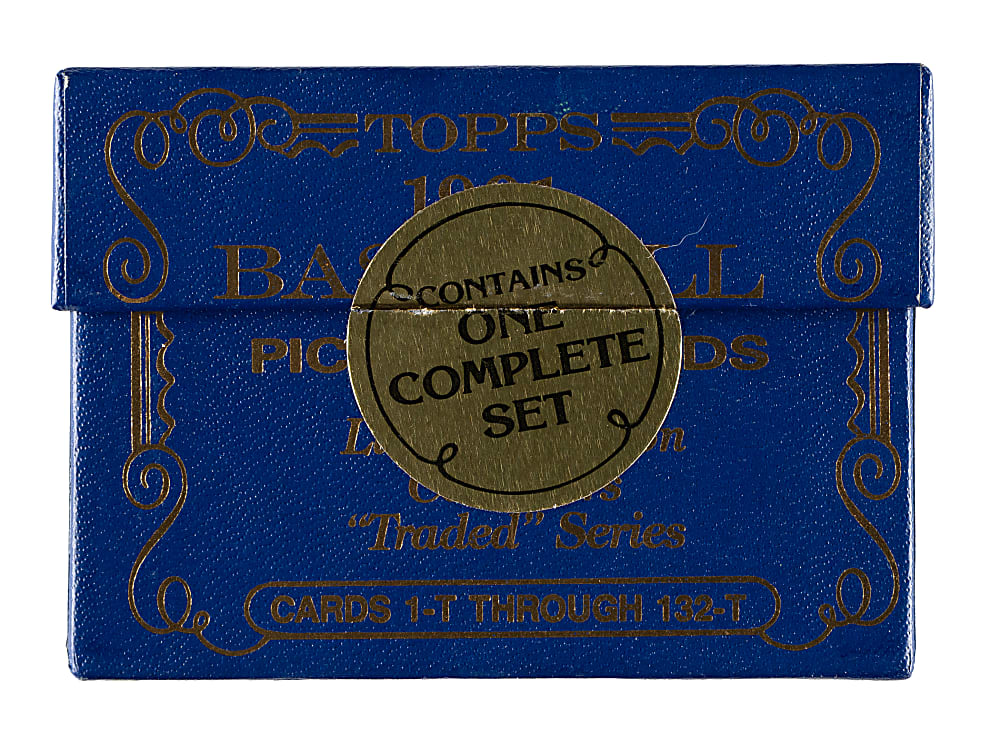 1991 Topps Traded Tiffany Near-Complete Set (131/132) Including #101T Ivan Rodriguez Rookie SGC NM/MT 8