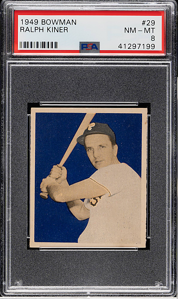 1949 Bowman #29 Ralph Kiner Rookie PSA NM-MT 8