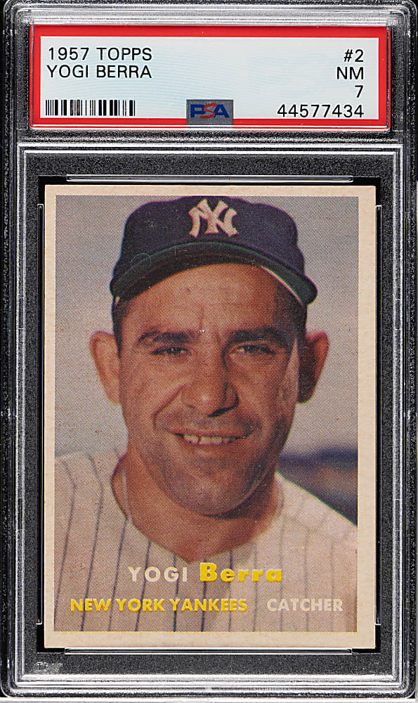 1957 Topps #2 Yogi Berra PSA NM 7