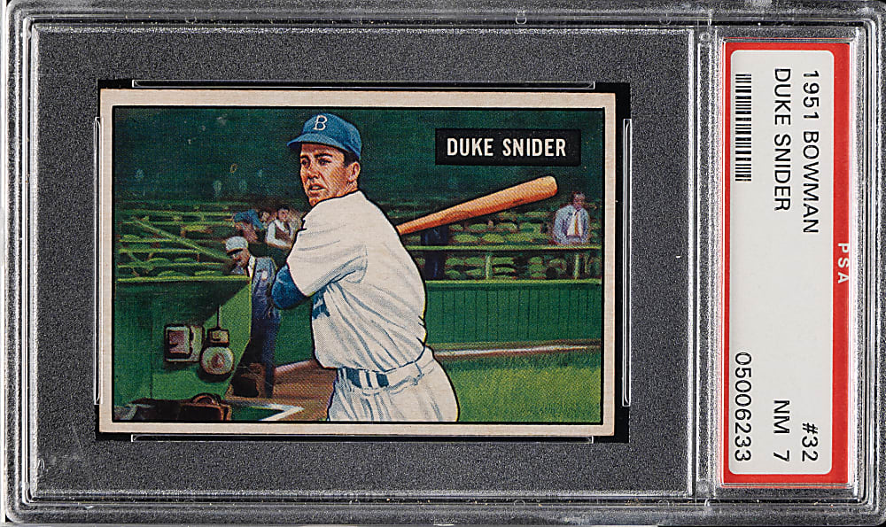 1951 Bowman #32 Duke Snider PSA NM 7