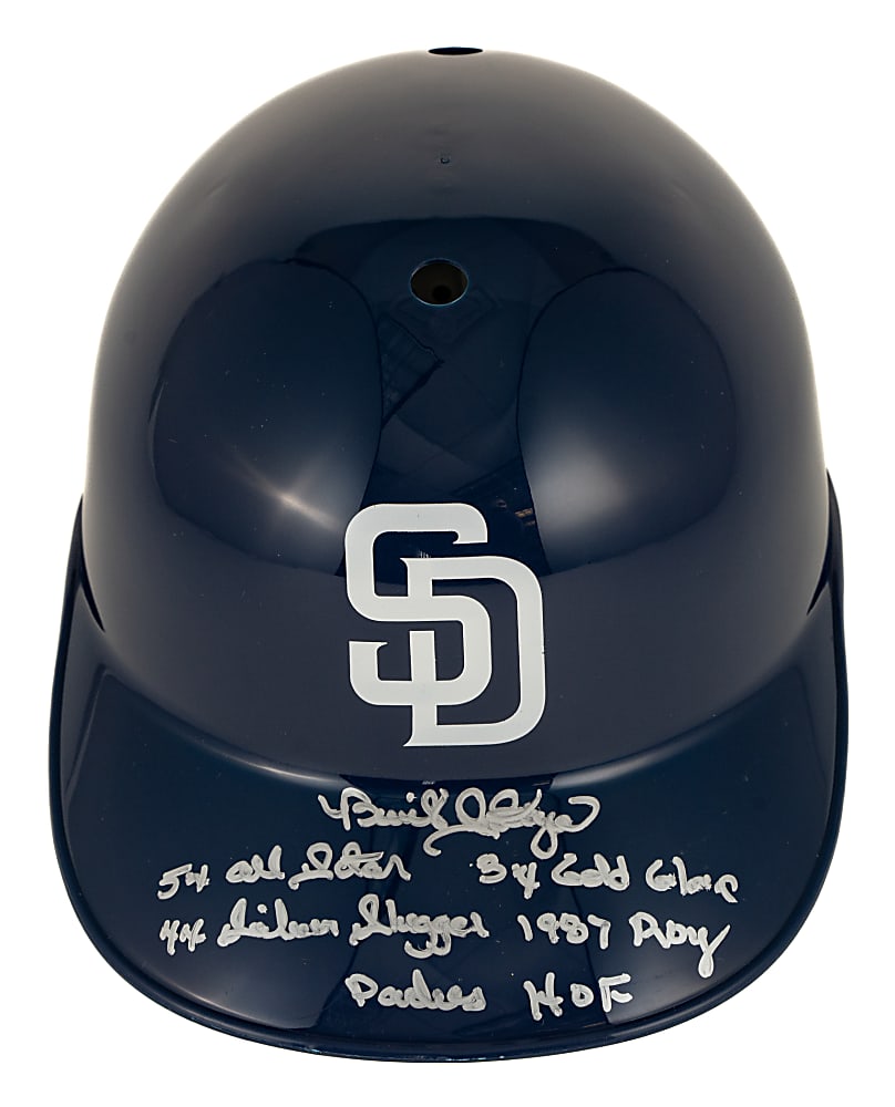 Benito Santiago Signed San Diego Padres Batting Helmet with Multiple Inscriptions - PSA/DNA