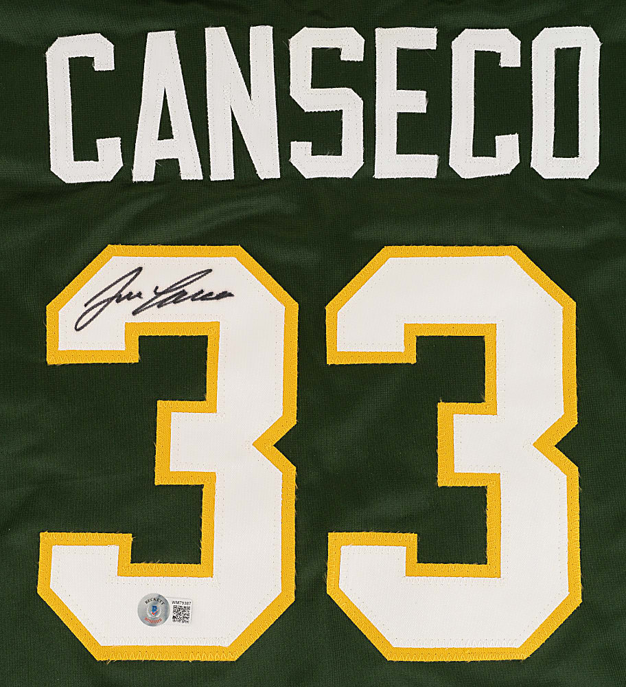 Jose Canseco Signed Oakland Athletics Jersey - Beckett