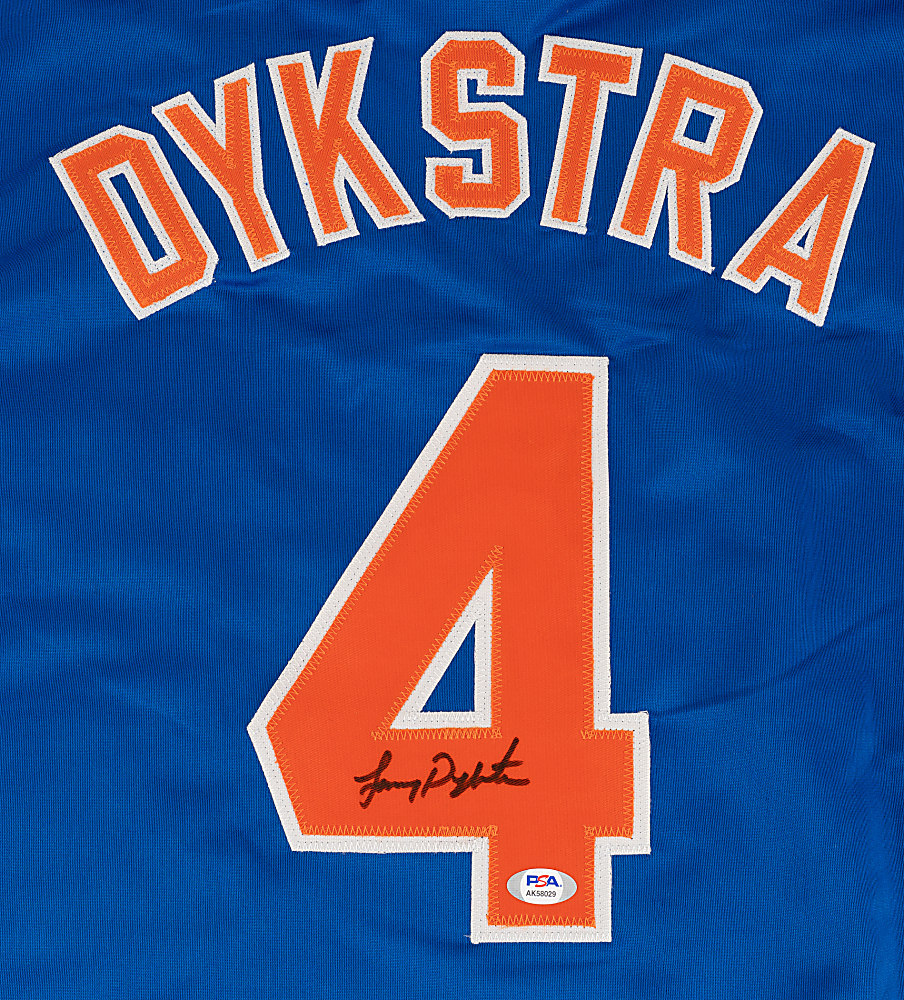 Lenny Dykstra Signed New York Mets Jersey - PSA/DNA