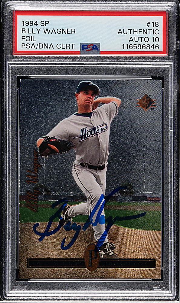 Signed 1994 Upper Deck SP Foil #18 Billy Wagner Rookie PSA/DNA GEM MINT 10