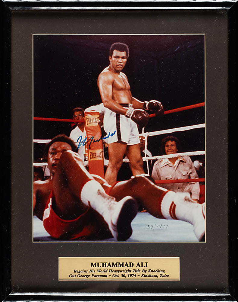 Muhammad Ali Signed Photograph in Framed Display - JSA