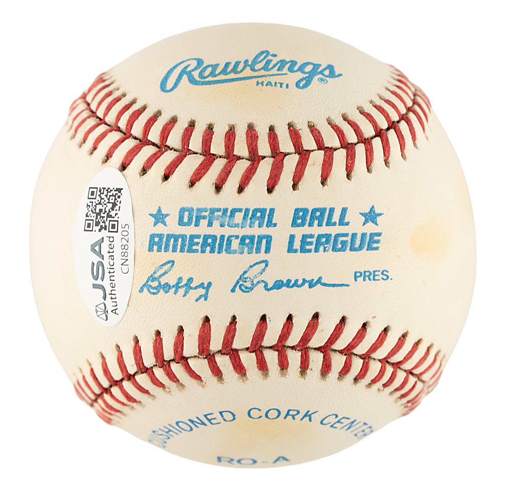 Rickey Henderson Single-Signed Baseball - JSA