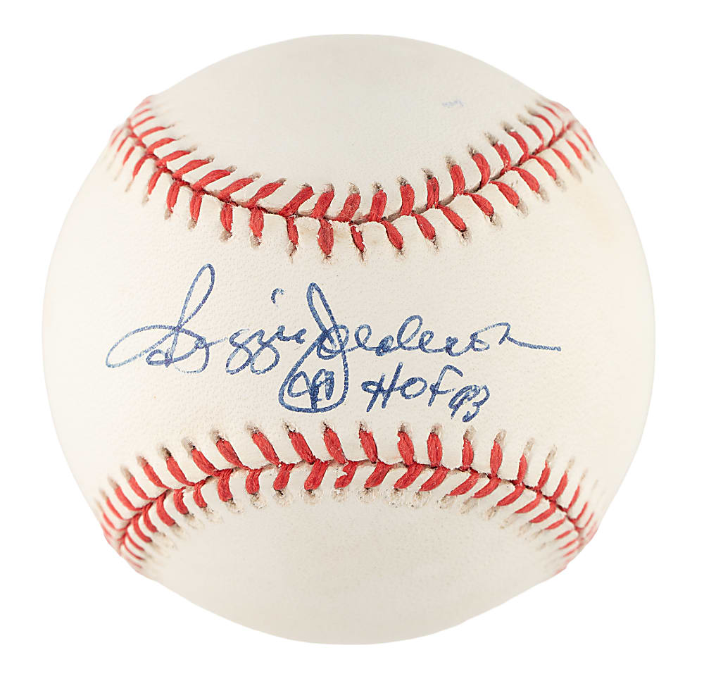 Reggie Jackson Single-Signed Baseball with "HOF 93" Inscription - JSA