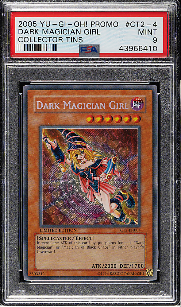 2005 Yu-Gi-Oh! Collectors Tin Promo #CT2-EN004 Dark Magician Girl PSA MINT 9