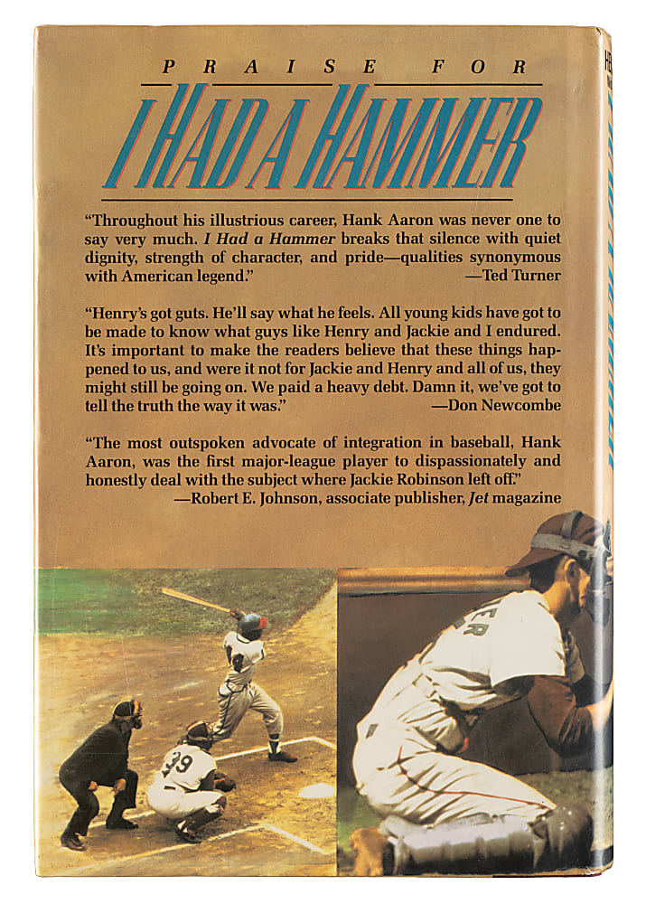 1993 Hank Aaron Signed "I Had A Hammer: The Hank Aaron Story" Book - PSA/DNA