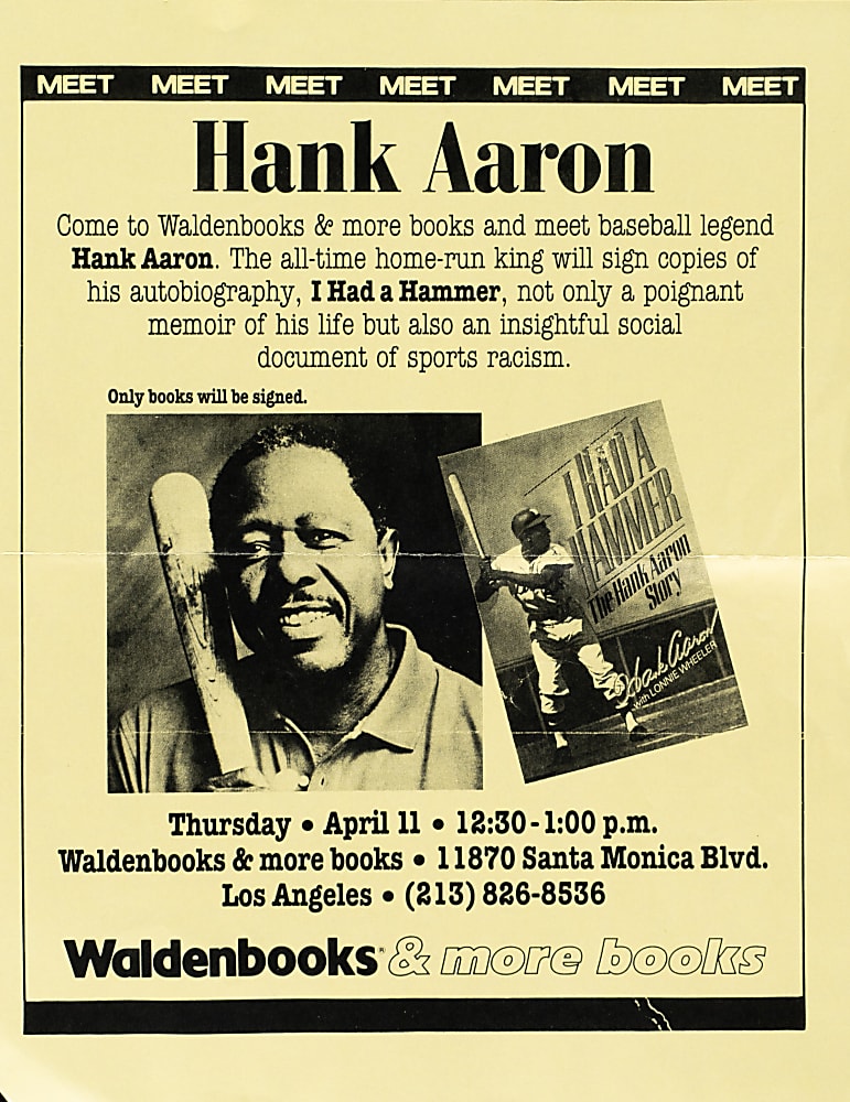 1993 Hank Aaron Signed "I Had A Hammer: The Hank Aaron Story" Book - PSA/DNA