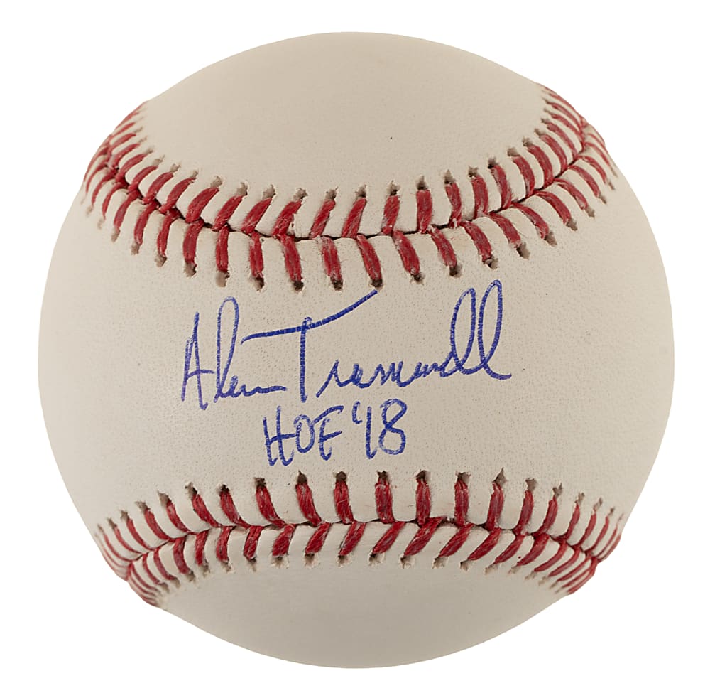 Alan Trammell Single-Signed Baseball with "HOF '18" Inscription - PSA/DNA
