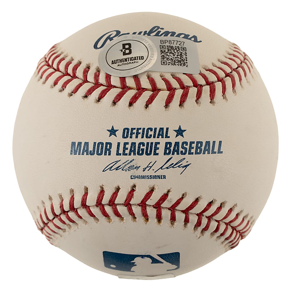 Stan Musial Single-Signed Baseball with "HOF 69" Inscription - Beckett