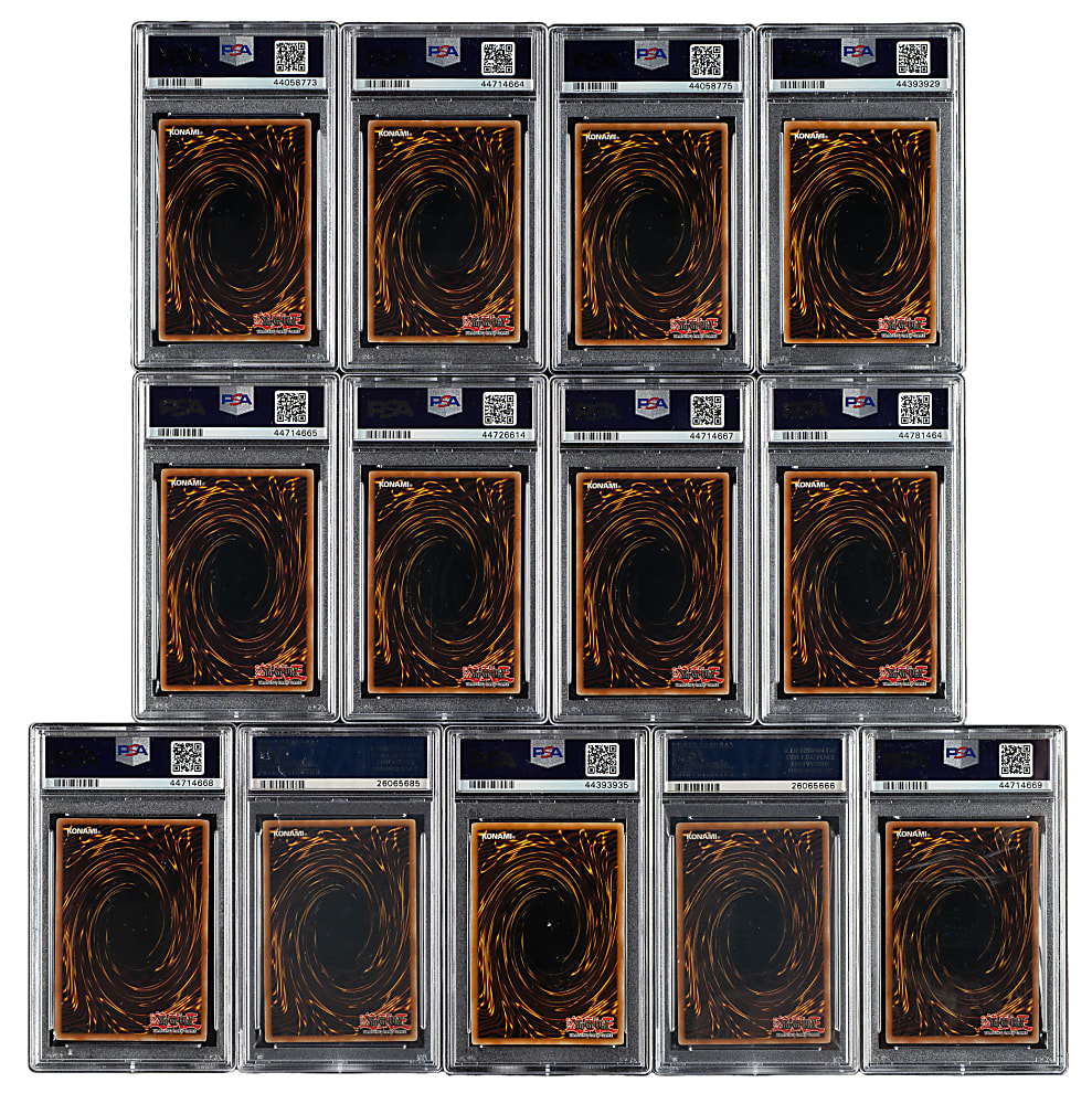 2004 to 2005 Yu-Gi-Oh! Collectors Tin 1 & 2 Promo PSA-Graded Collection (13)