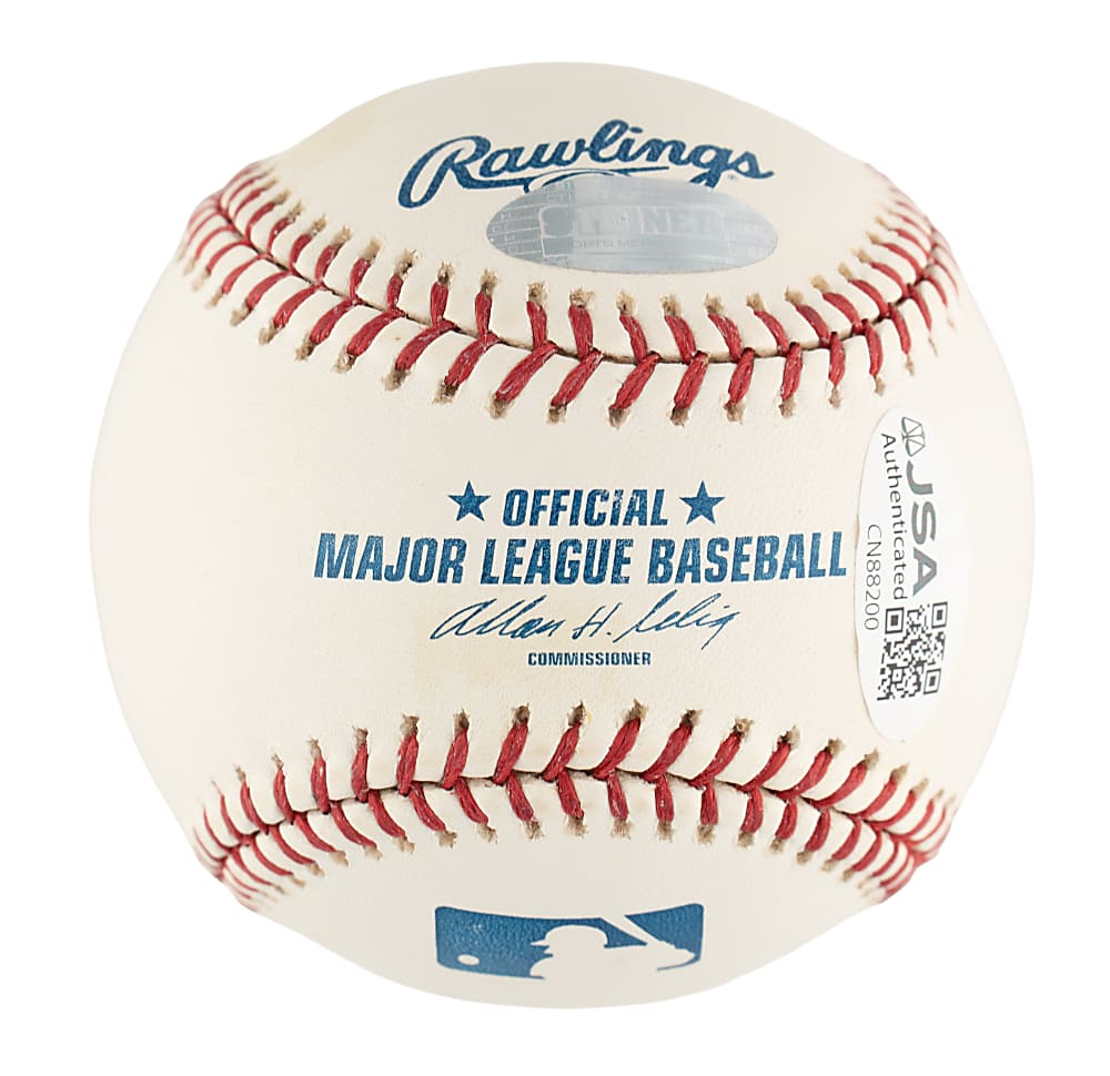 Frank Robinson Single-Signed Baseball with "HOF 82" Inscription - JSA