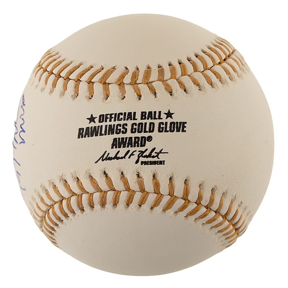 Steve Garvey Single-Signed Gold Glove Award Baseball with "1974 NL MVP" Inscription - Beckett