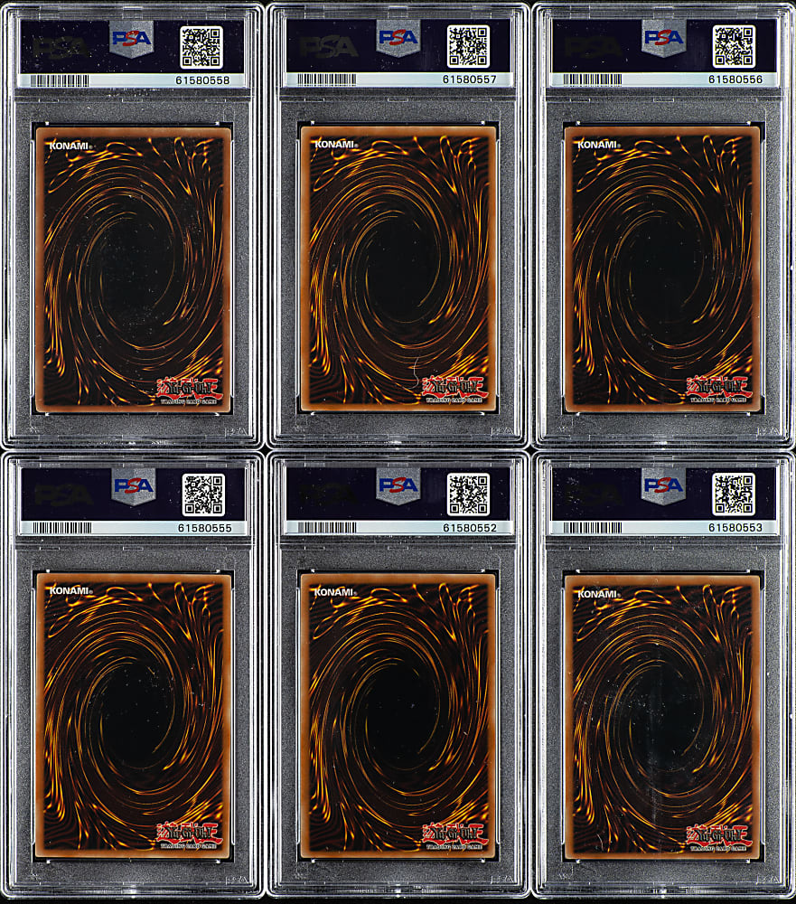 2003 Yu-Gi-Oh! Magician's Force 1st Edition PSA-Graded Collection (6)