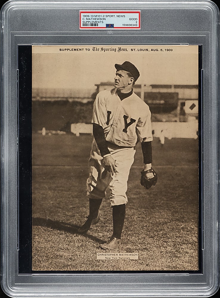 1909-1913 M101-2 Sporting News Supplements Christy Mathewson PSA GOOD 2