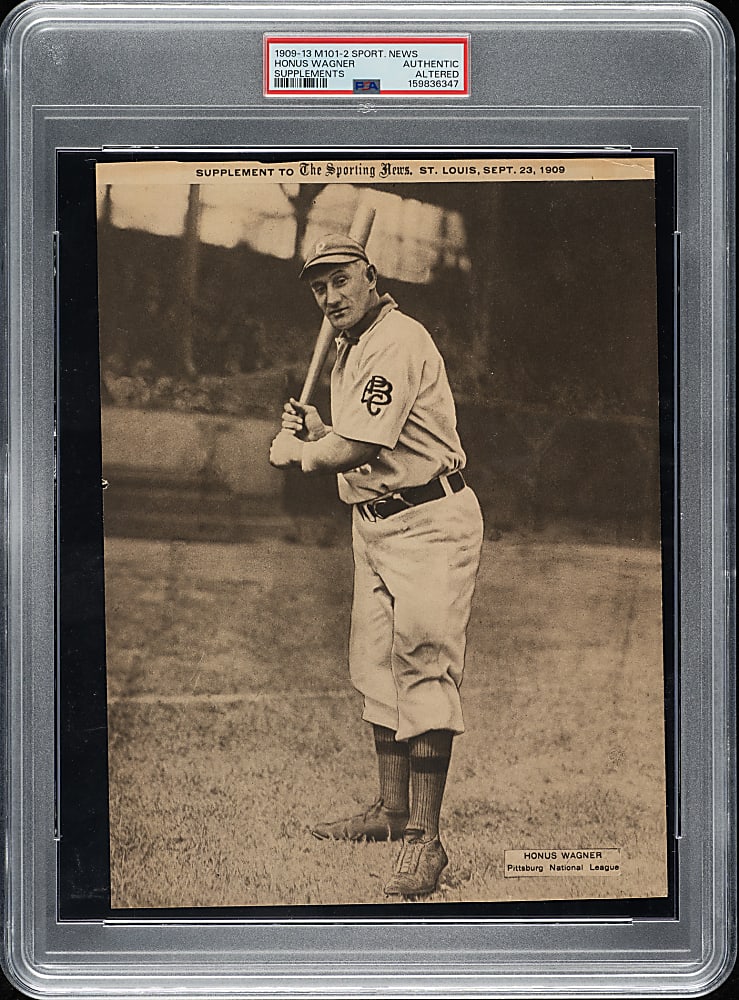 1909-1913 M101-2 Sporting News Supplements Honus Wagner PSA Authentic