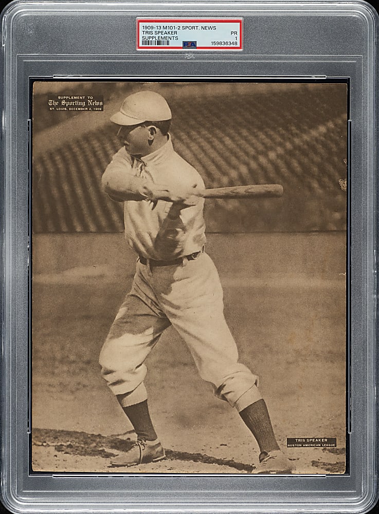1909-1913 M101-2 Sporting News Supplement Tris Speaker PSA POOR 1