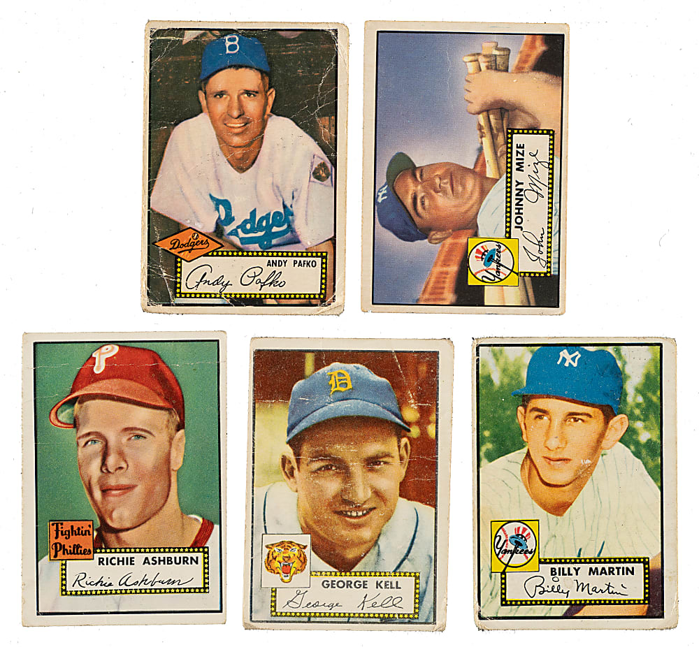 1952 Topps Collection (83) Including Andy Pafko and Billy Martin Rookie