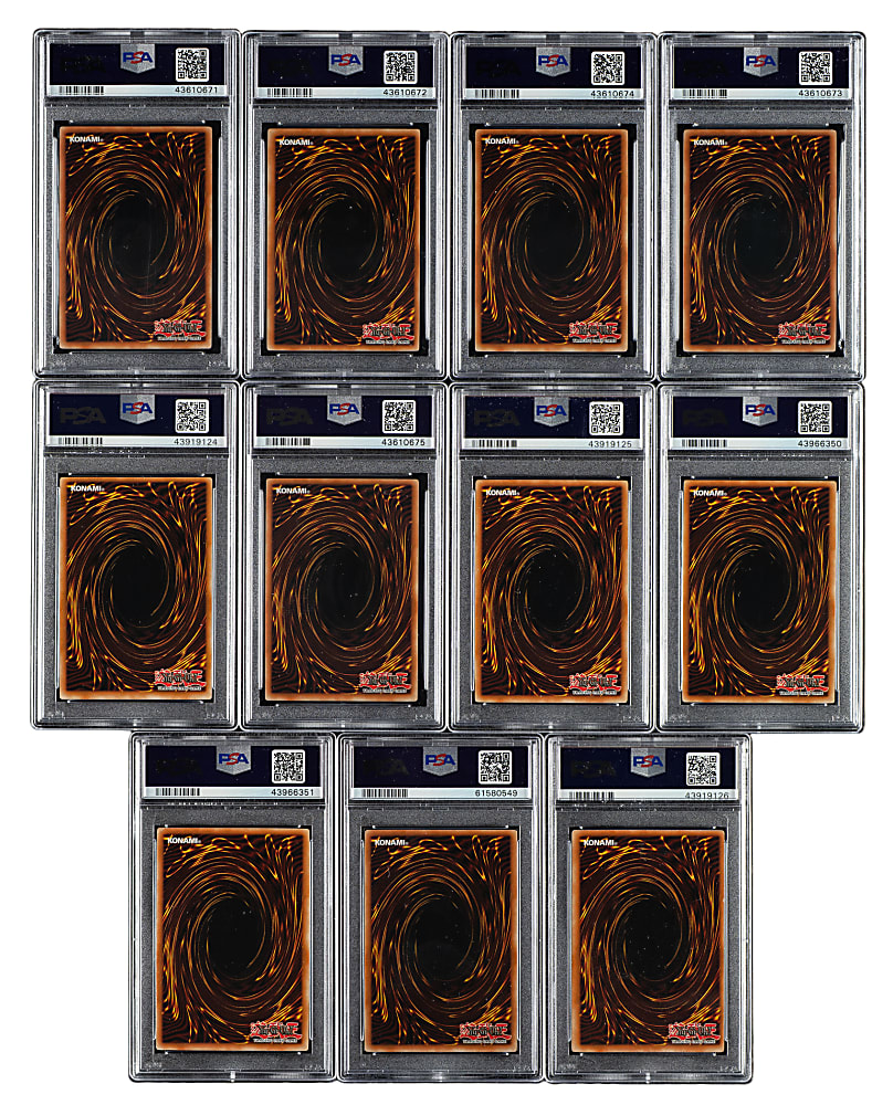 2003 Yu-Gi-Oh! Legacy of Darkness 1st Edition Holographic PSA-Graded Collection (11)