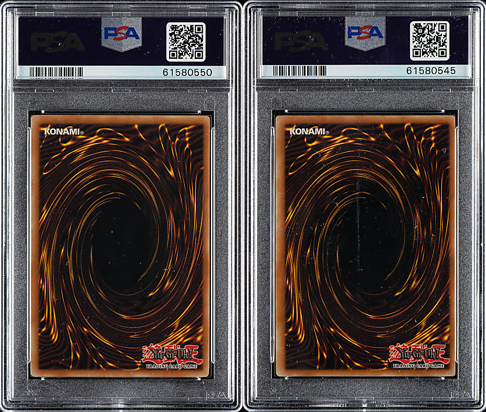 2003 Yu-Gi-Oh! Pharaonic Guardian 1st Edition Holographic PSA-Graded Pair