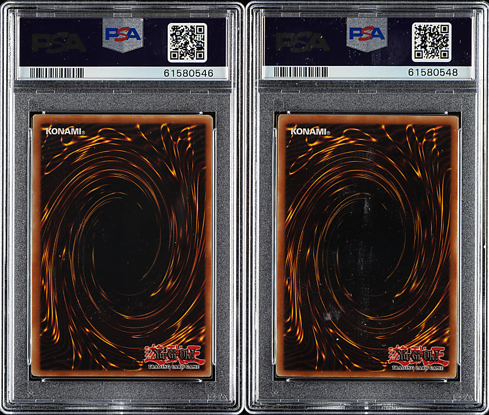 2002 Yu-Gi-Oh! Pharaoh's Servant 1st Edition Holographic PSA NM-MT 8 Pair