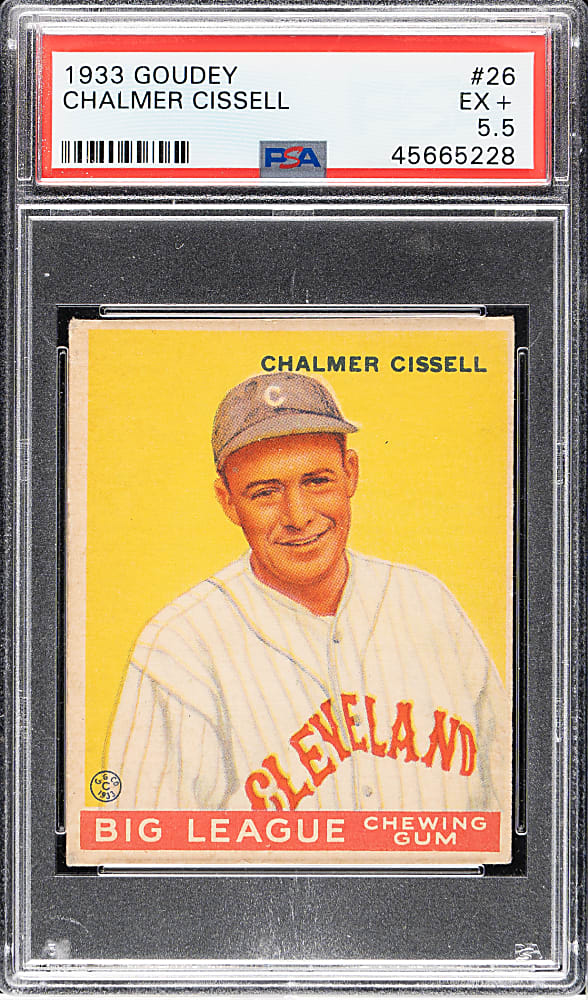 1933 R319 Goudey #26 Chalmer Cissell PSA EX+ 5.5