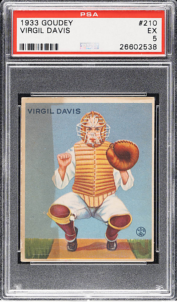 1933 R319 Goudey #210 Virgil Davis PSA EX 5