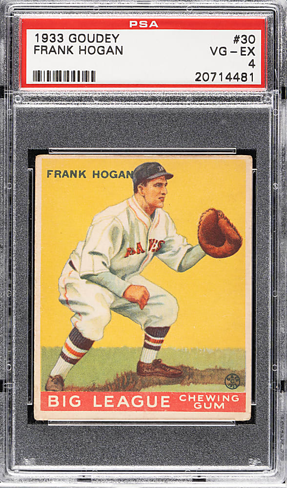 1933 R319 Goudey #30 Frank Hogan PSA VG-EX 4