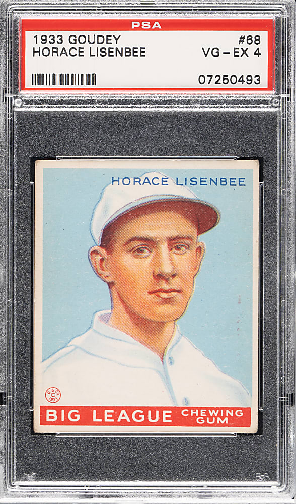 1933 R319 Goudey #68 Horace Lisenbee PSA VG-EX 4