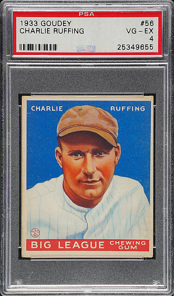 1933 R319 Goudey #56 Red Ruffing PSA VG-EX 4