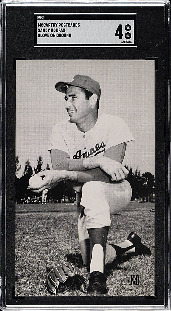 1960s Sandy Koufax J. D. McCarthy Postcard SGC VG/EX 4