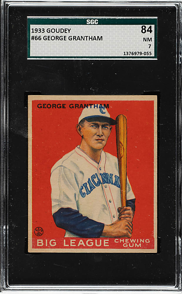 1933 R319 Goudey #66 George Grantham SGC NM 84