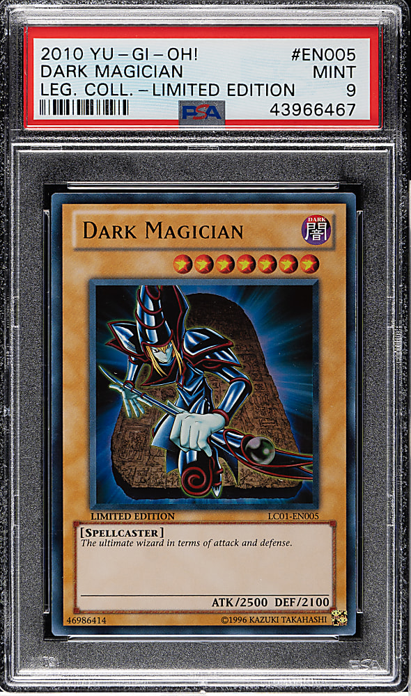 2010 Yu-Gi-Oh! Legendary Collection 1 #EN005 Dark Magician Holographic PSA MINT 9